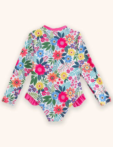 Flower Printed Swimsuit